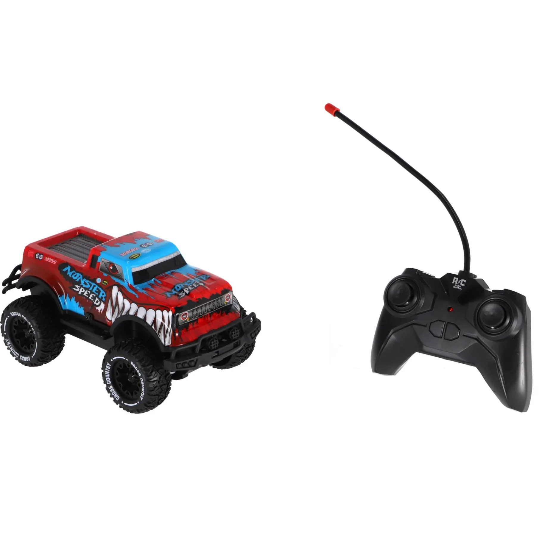 Radiografisch> Radiografische bestuurbare auto light up speed 4 assorti