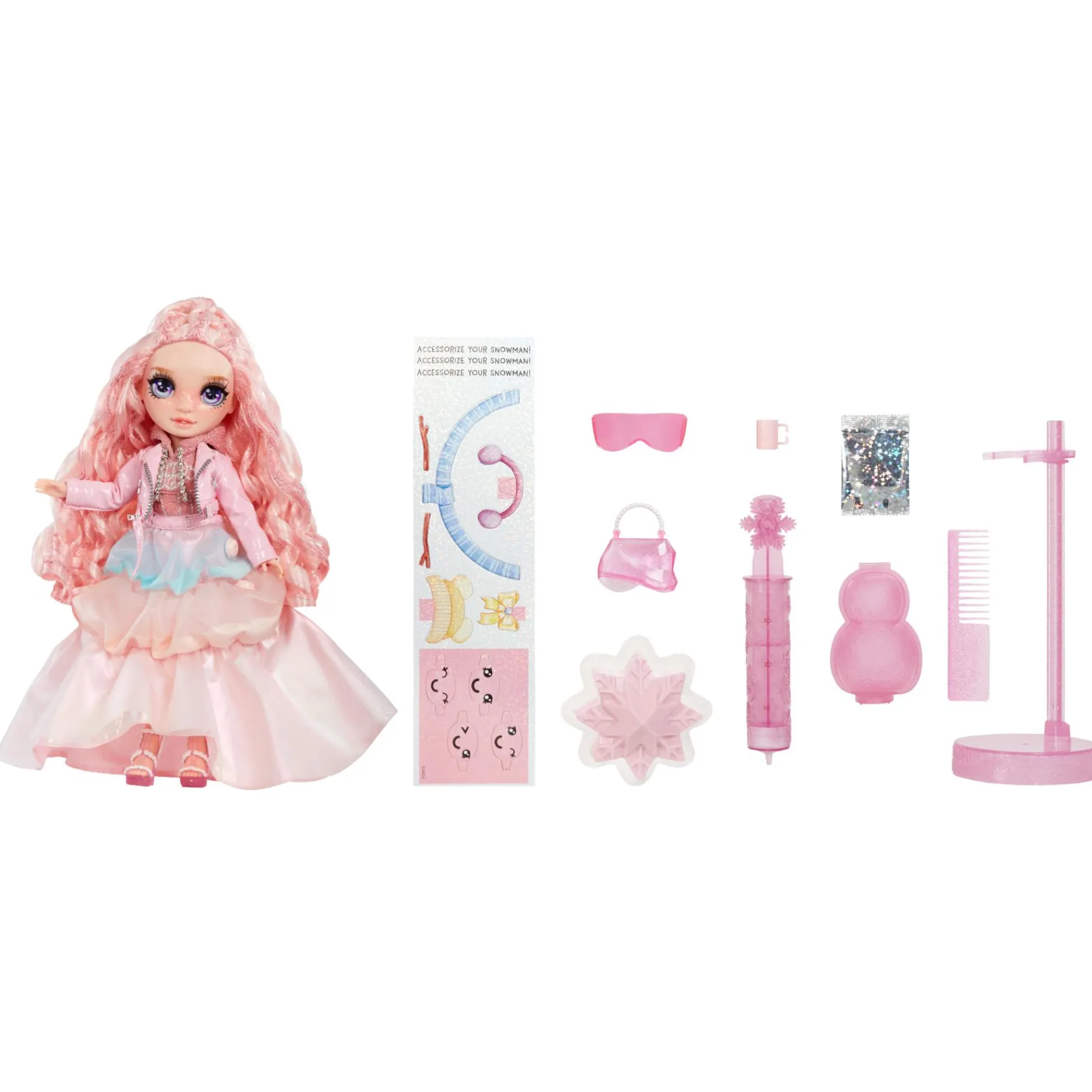 Tienerpoppen|Meisjes> Rainbow H. Winter Wonderland Doll Pink