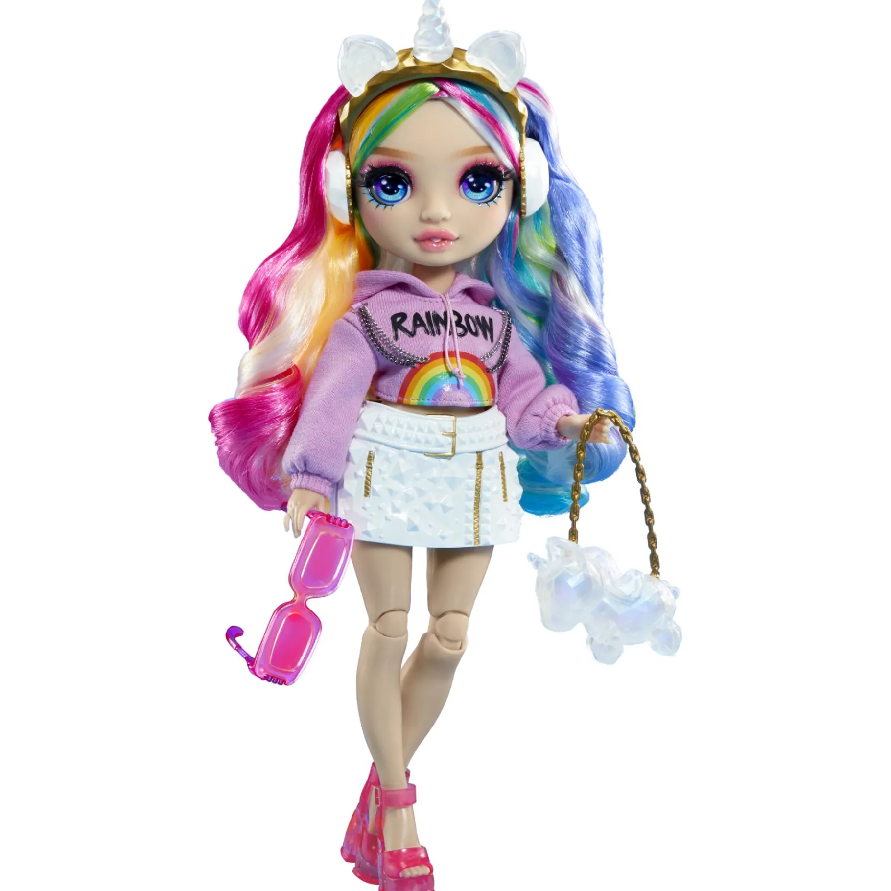 Meisjes|Tienerpoppen>Mga Rainbow High Crystal Fashion Doll Amaya