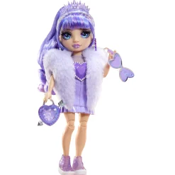 Meisjes|Tienerpoppen>Mga Rainbow High Crystal Fashion Doll Violet