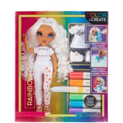 Tienerpoppen|Meisjes> Rainbow High Custom Modepop 2 (paarse ogen)