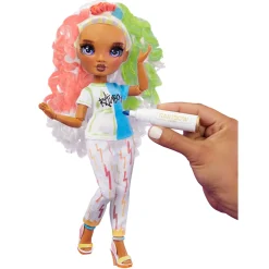 Tienerpoppen|Meisjes></noscript> Rainbow High Custom Modepop 2 (paarse ogen)