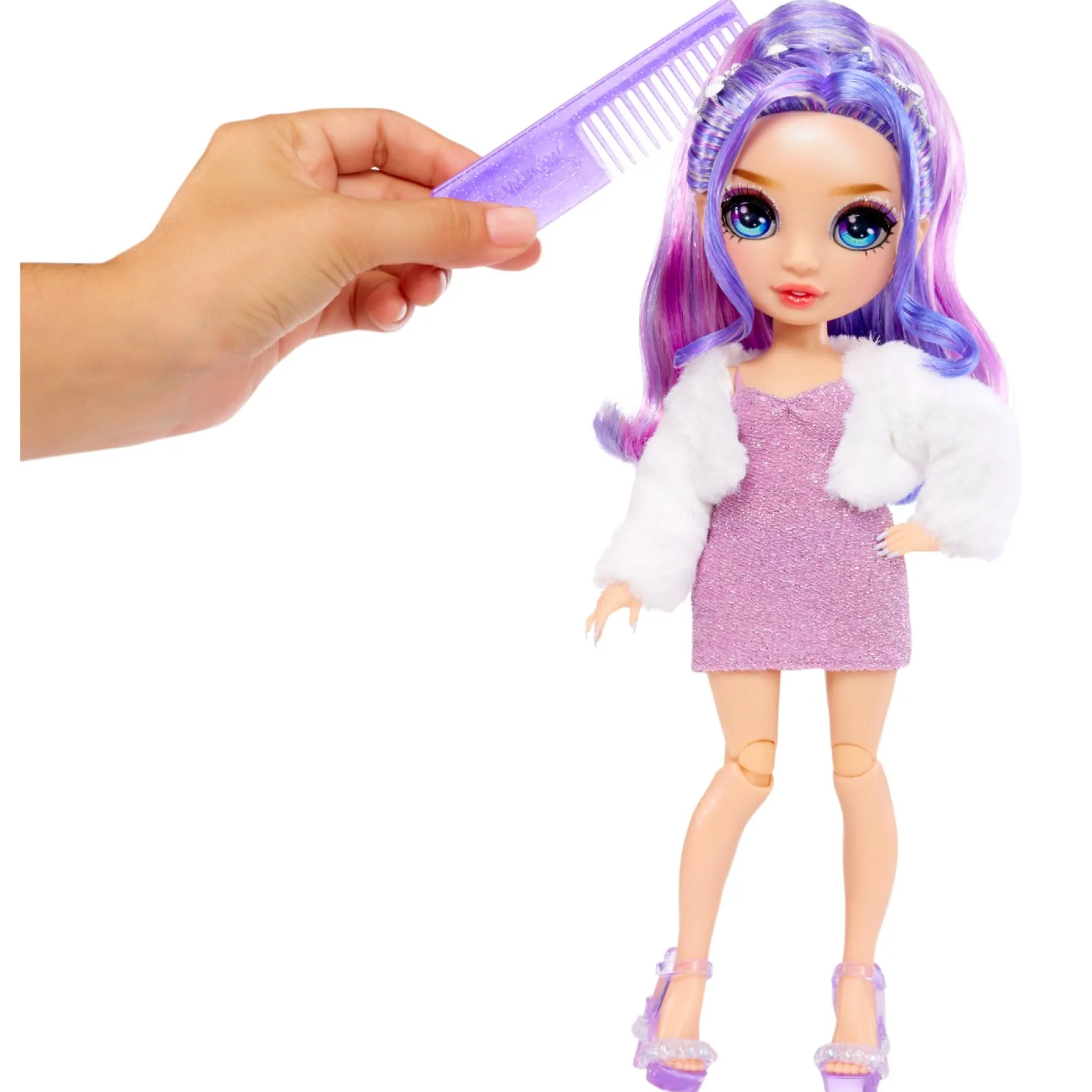 Tienerpoppen|Meisjes>Mga Rainbow High Fantastic Fashion Modepop - Violet Willow - Paars