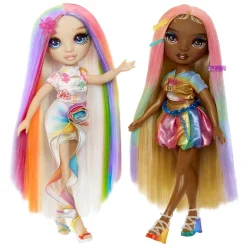Meisjes|Tienerpoppen></noscript> Rainbow High Hair Play Doll Meline (Gold)