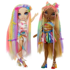 Meisjes|Tienerpoppen></noscript> Rainbow High Hair Play Doll Meline (Gold)