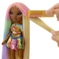 Meisjes|Tienerpoppen></noscript> Rainbow High Hair Play Doll Meline (Gold)