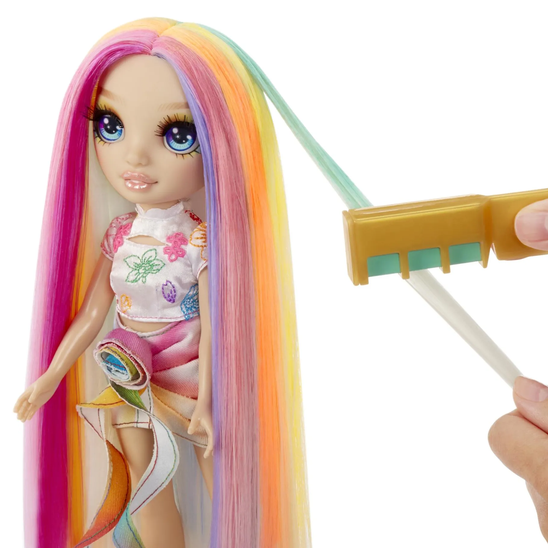 Tienerpoppen|Meisjes>Mga Rainbow High Hair Play Doll Amaya (Rainbow)