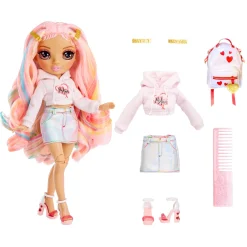 Meisjes|Speelsets> Rainbow High Junior High JSpecial Edition Modepop Kia Hart - Roze