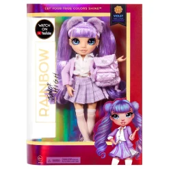 Tienerpoppen|Meisjes>Mga Rainbow High Junior High Fashion Doll Violet  Willow (Purple)