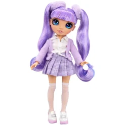 Tienerpoppen|Meisjes>Mga Rainbow High Junior High Fashion Doll Violet  Willow (Purple)