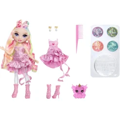Meisjes|Tienerpoppen></noscript> Rainbow High Rainbow Shimmers With Slime Fashion Doll Bella (Pink)