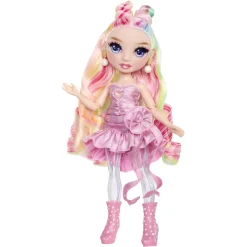 Meisjes|Tienerpoppen></noscript> Rainbow High Rainbow Shimmers With Slime Fashion Doll Bella (Pink)