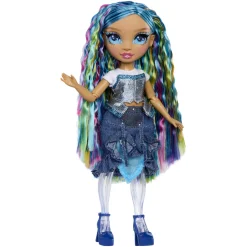 Meisjes|Tienerpoppen></noscript> Rainbow High Rainbow Shimmers With Slime Fashion  Doll Skyler (Blue)