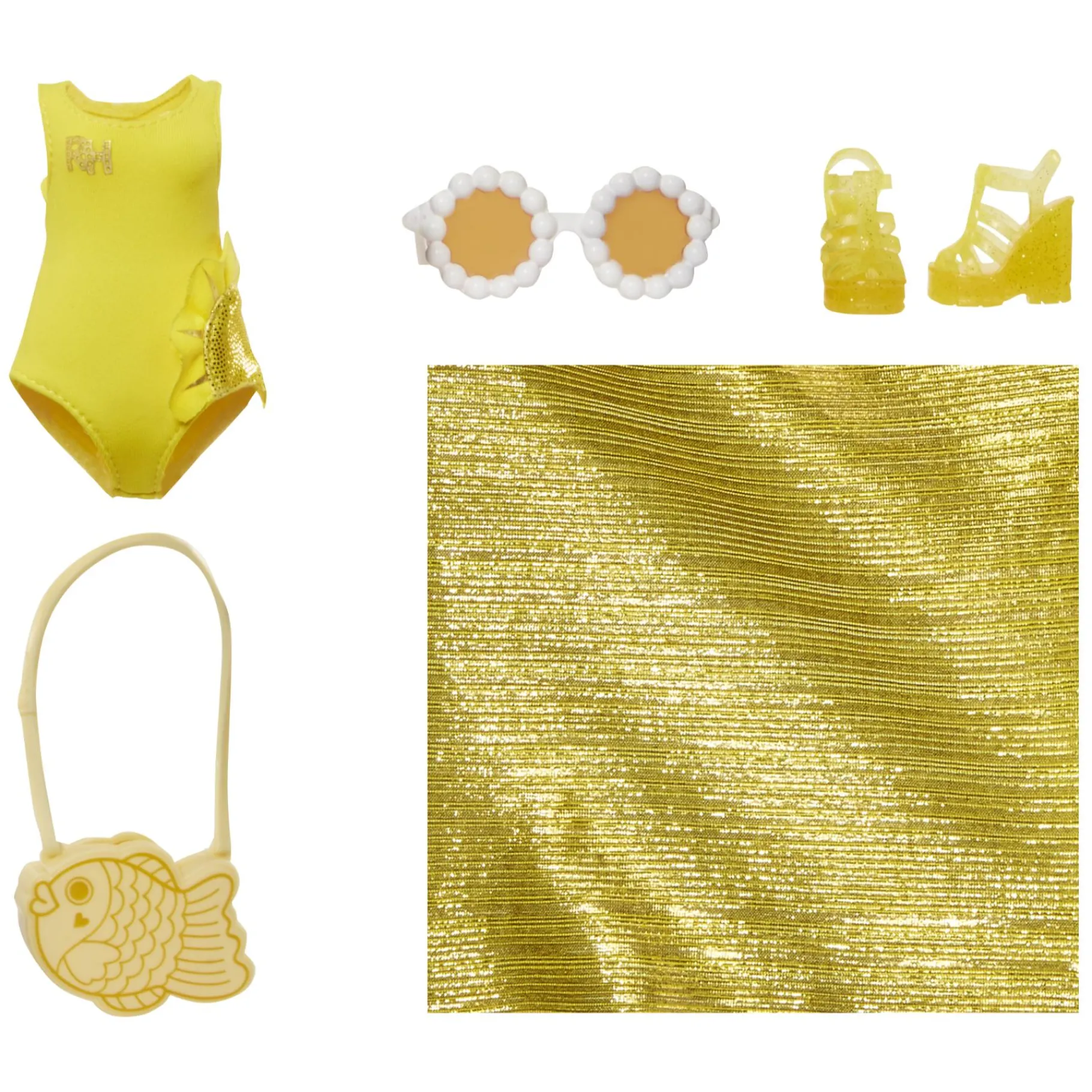 Tienerpoppen|Meisjes>Mga Rainbow High Swim & Style Modepop Sunny (Yellow