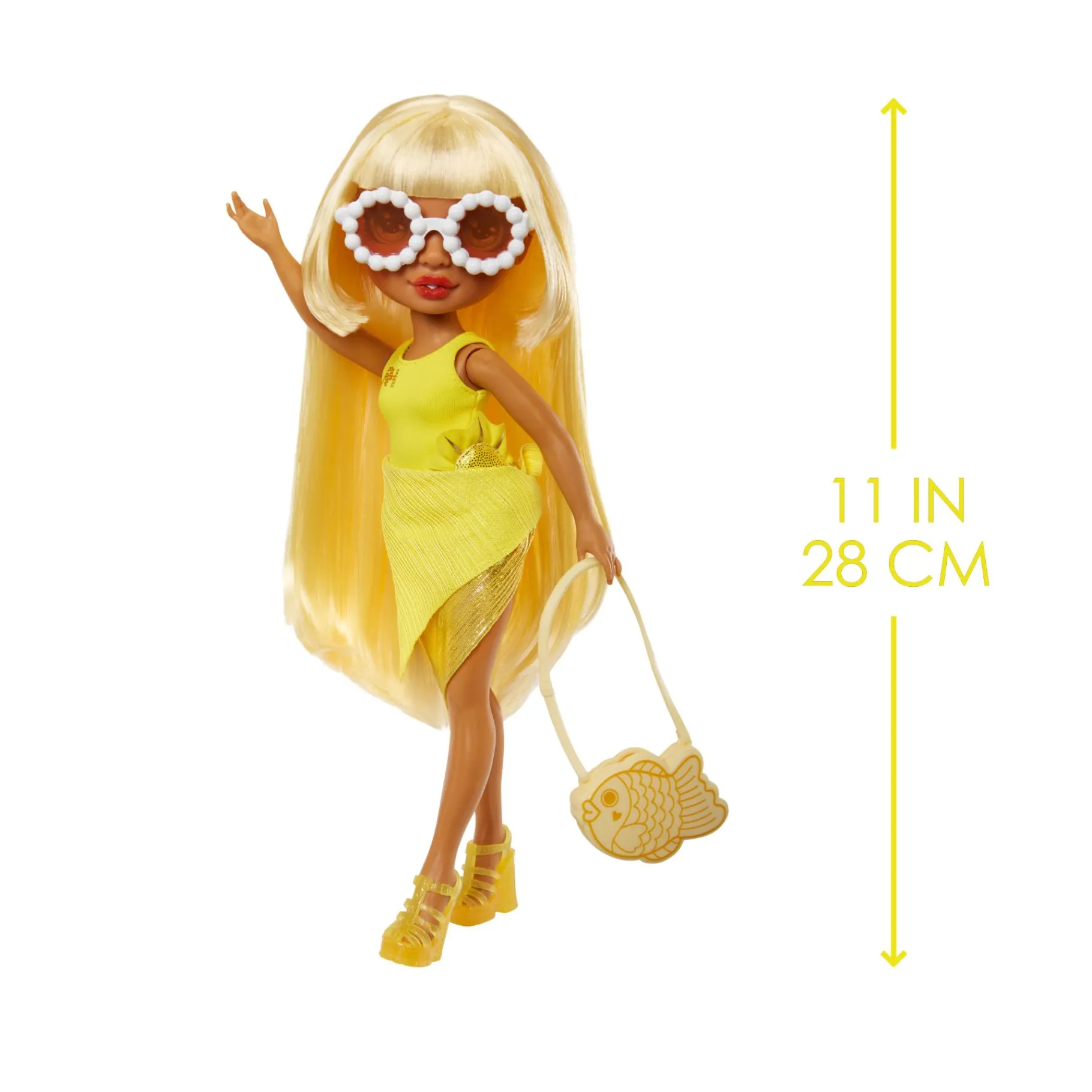 Tienerpoppen|Meisjes>Mga Rainbow High Swim & Style Modepop Sunny (Yellow
