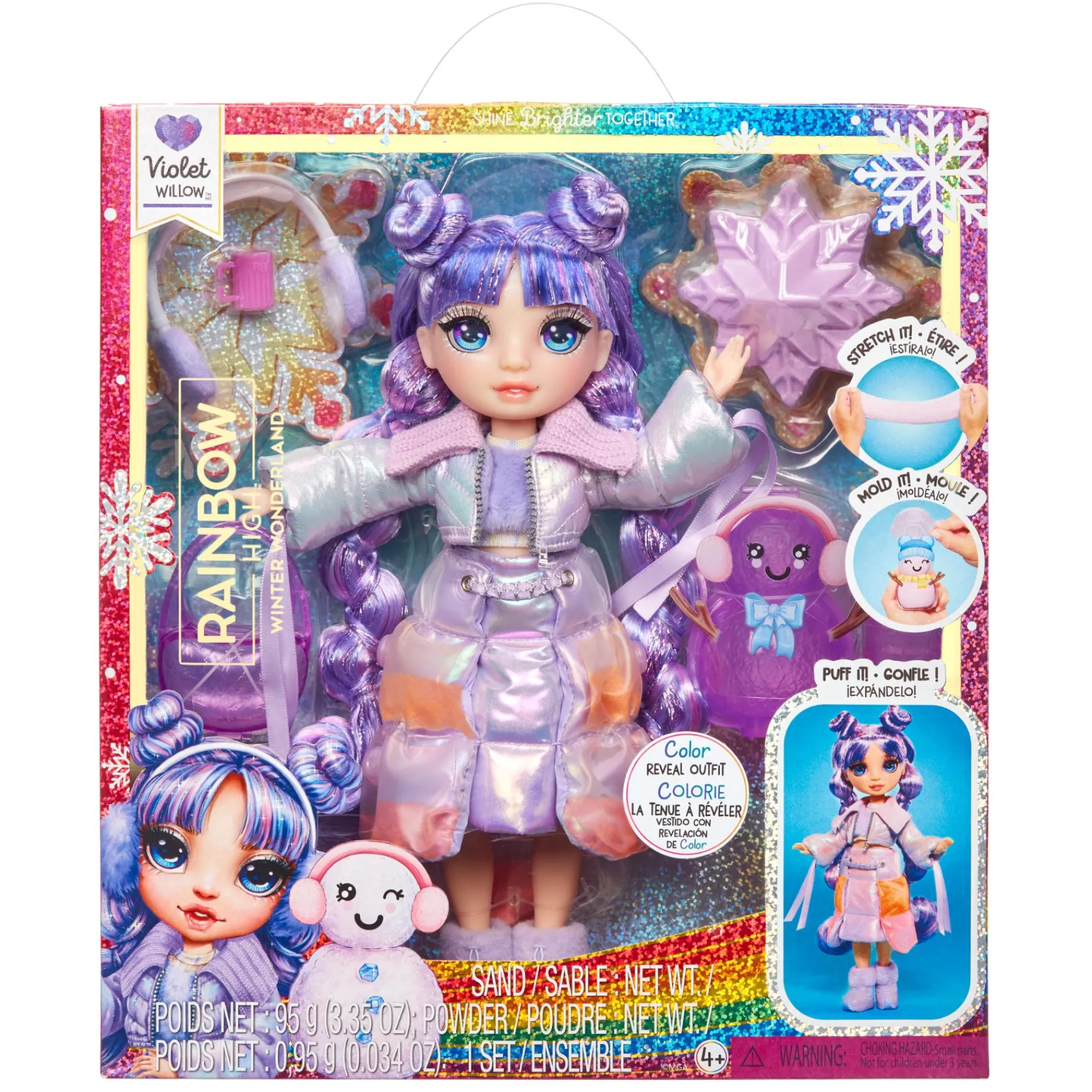 Meisjes|Tienerpoppen> Rainbow High Winter Wonderland Doll - Purple