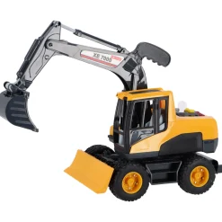 Auto's|Jongens>Rapid Wheels Graafmachine Met Licht En Geluid En Frictie