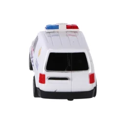 Radiografisch></noscript>Rapid Wheels radiografische bestuurbare politie auto met licht