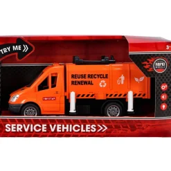 Auto's|Jongens>Rapid Wheels Vuilniswagen Met Licht En Geluid En Frictie