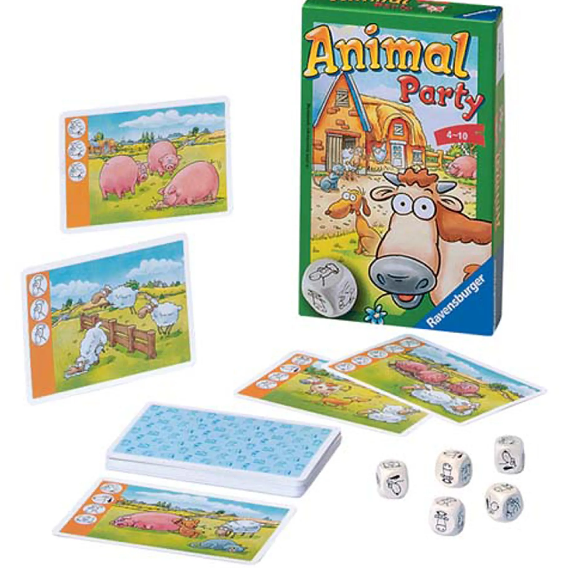 Reisspellen>Ravensburger Animal Party Pocket - Reisspel
