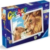 Verven / Schilderen> Ravensburger Creart leeuw met baby schilderen op nummer