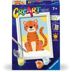 Verven / Schilderen> Ravensburger Creart wilde tijger schilderen op nummer