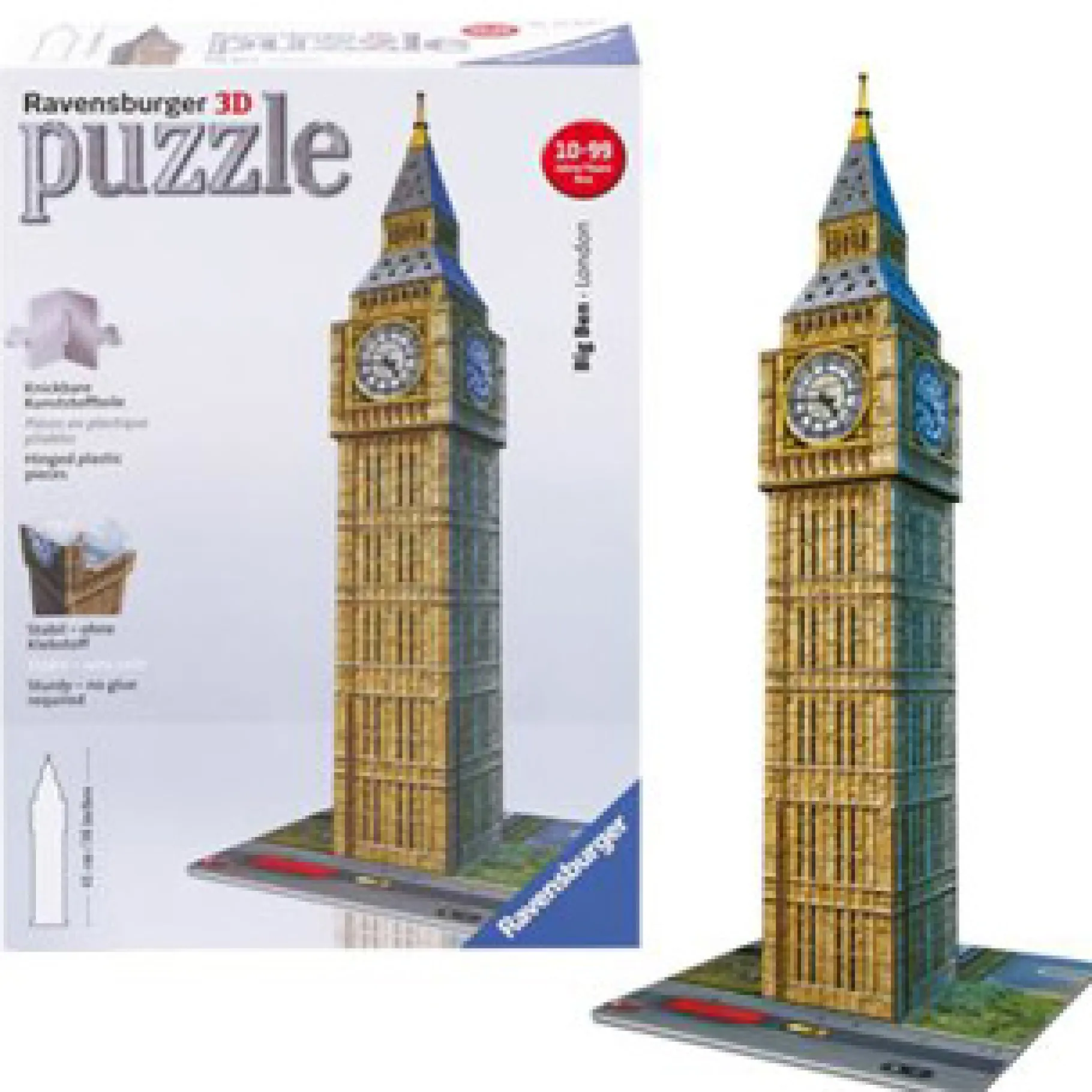 3D Puzzels> Ravensburger 3D Puzzel Big Ben 216 Stukjes