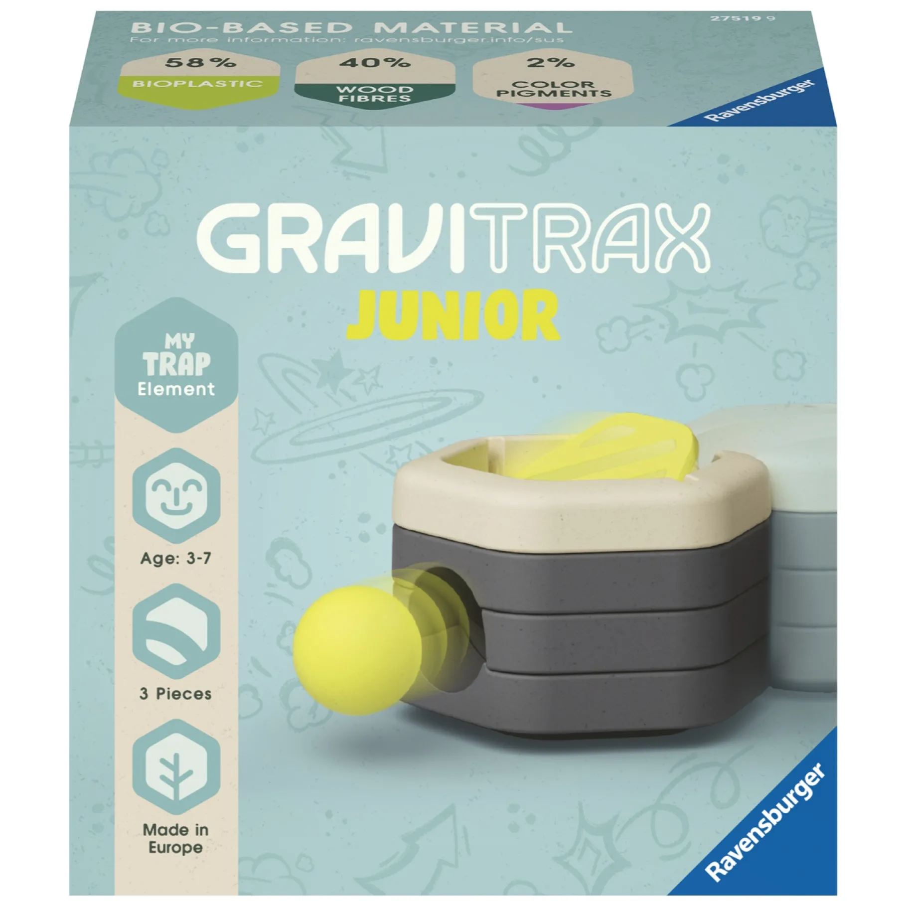 Knikkerbanen>Ravensburger Gravitrax junior element trap