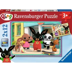 Legpuzzels>Ravensburger puzzel Bing Avontuur 2x12 Stukjes