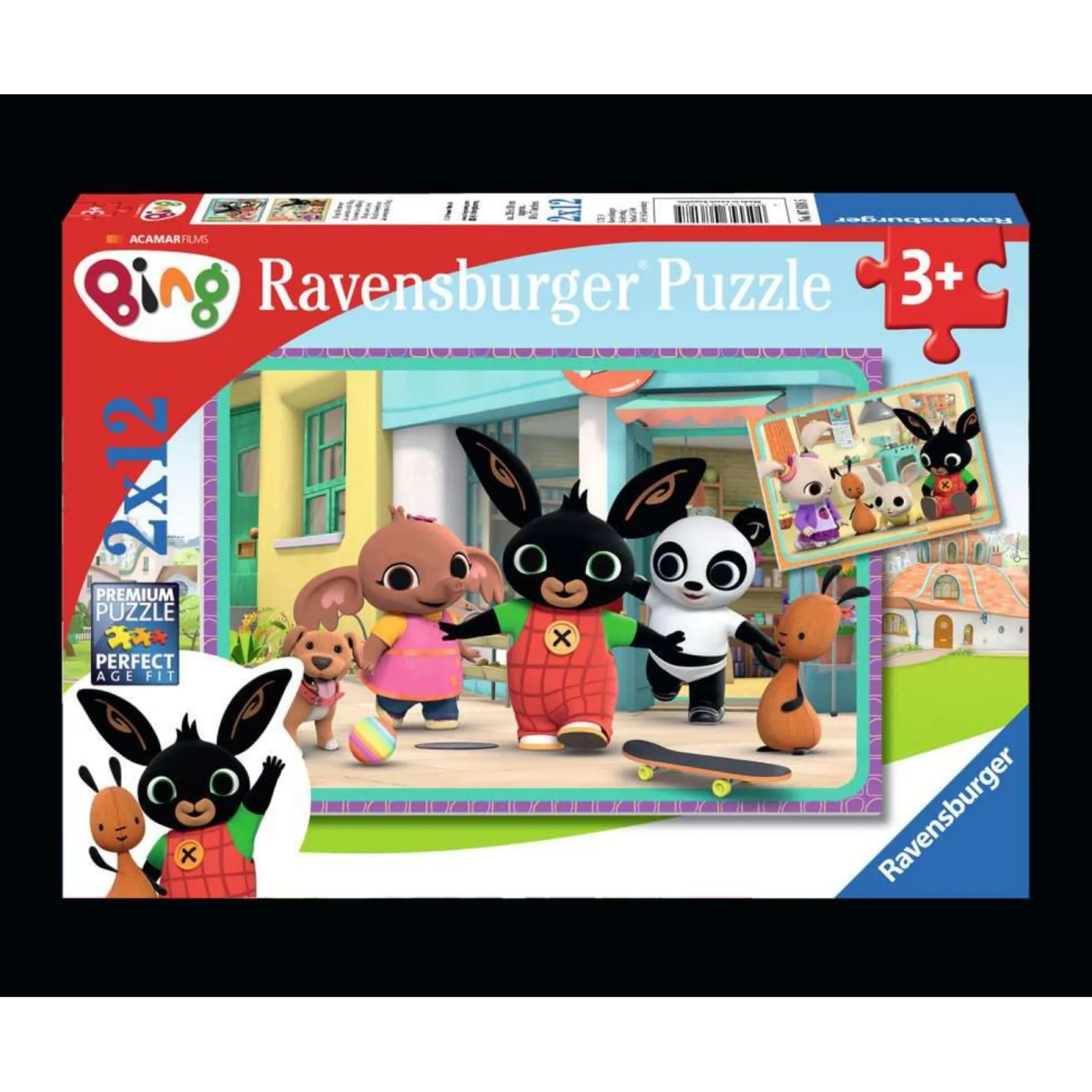 Legpuzzels>Ravensburger puzzel Bing Avontuur 2x12 Stukjes