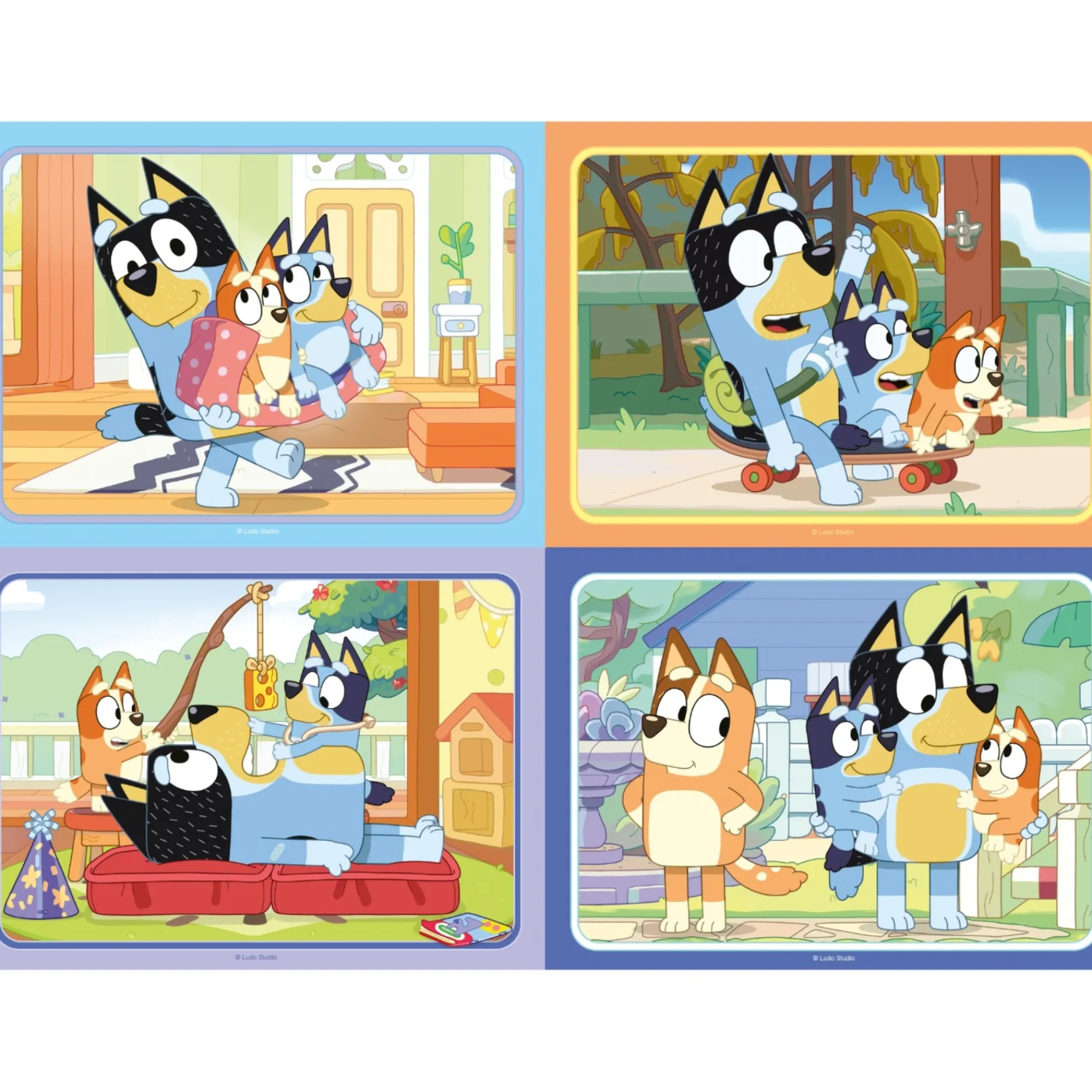 Legpuzzels> Ravensburger puzzel bluey 12-16-20-24 stukjes