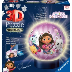 3D Puzzels> Ravensburger puzzel 3D met licht Gabby's Dollhouse