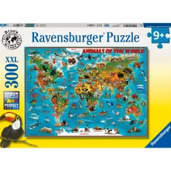 Legpuzzels> Ravensburger puzzel Dieren Over De Wereld 300 Â Stukjes