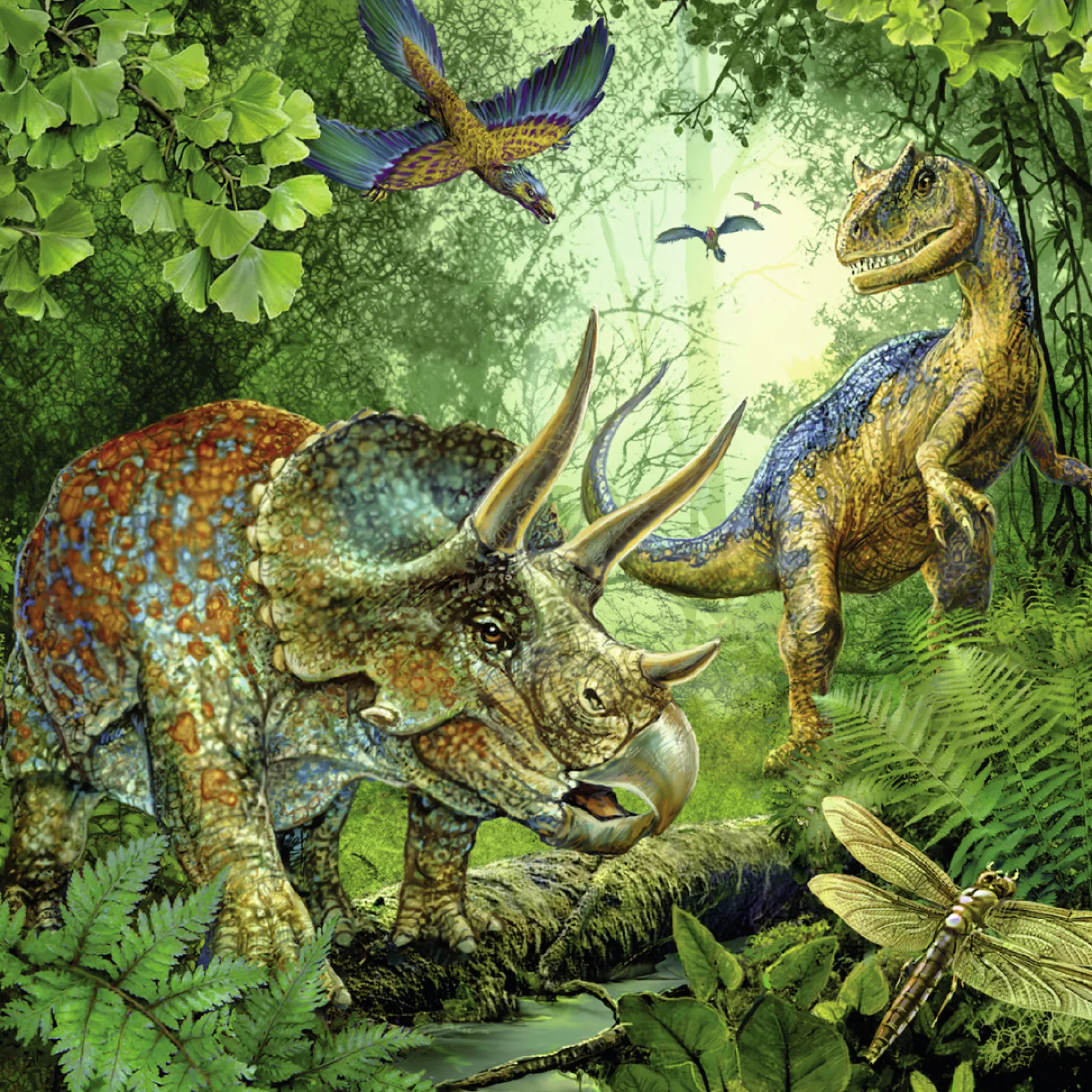 Legpuzzels>Ravensburger Puzzel Dinosauriërs 3x49 Stuks