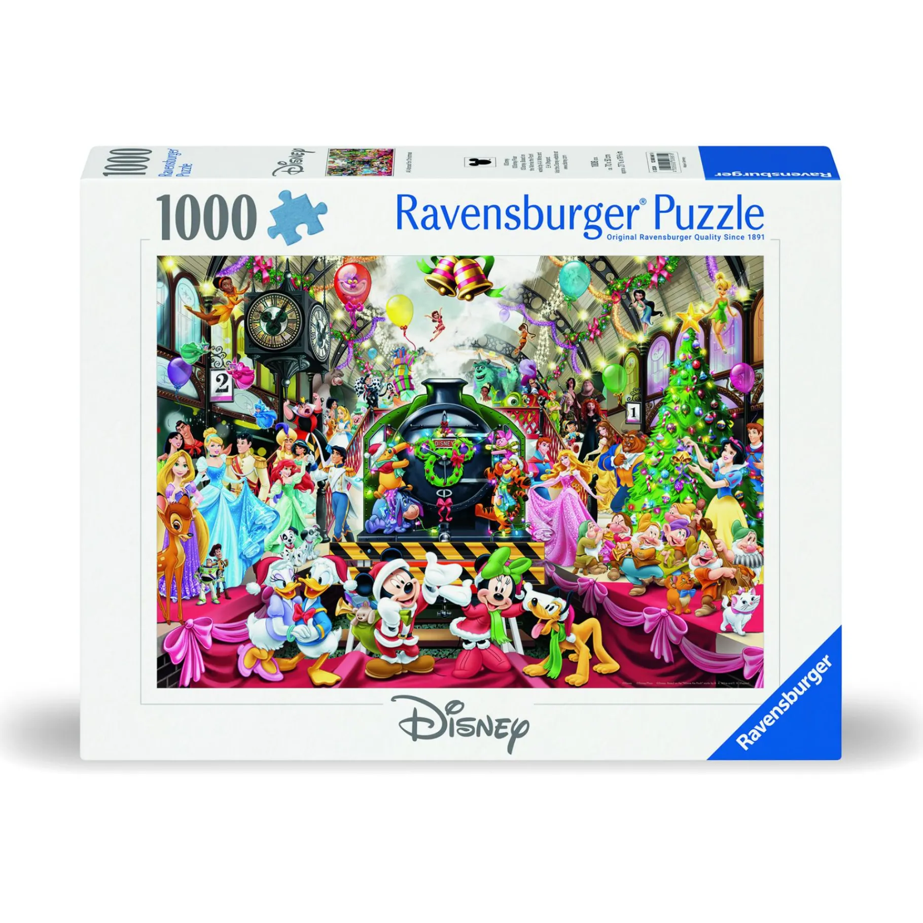 Legpuzzels> Ravensburger Puzzel Disney all aboard for christmas 1000 stukjes