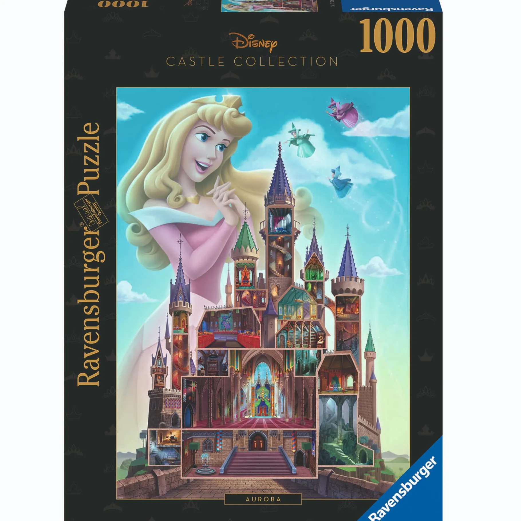Legpuzzels> Ravensburger puzzel Disney kastelen Aurora 1000 stukjes