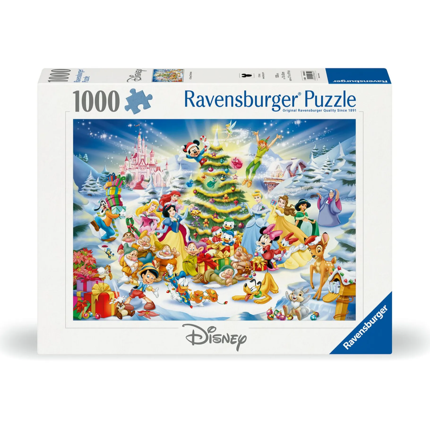 Legpuzzels> Ravensburger Puzzel Disney a Disney christmas 1000 stukjes