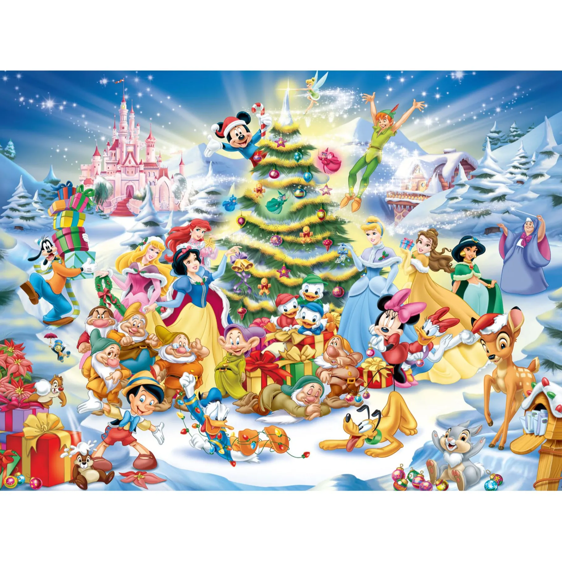 Legpuzzels> Ravensburger Puzzel Disney a Disney christmas 1000 stukjes