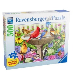 Legpuzzels>Ravensburger Puzzel Het Vogelbad 500 Stukjes Extra Groot