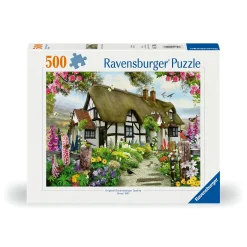 Legpuzzels> Ravensburger Puzzel idyllische cottage 500 stukjes