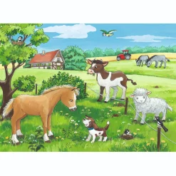 Legpuzzels></noscript> Ravensburger puzzel jonge dieren op het platteland 2 x 12 stukjes