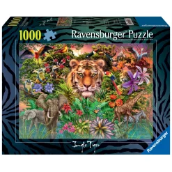Legpuzzels> Ravensburger Puzzel Jungle Tiger 1000 Stukjes