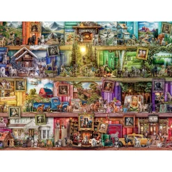 Legpuzzels> Ravensburger Puzzel The Library of Dogs 1000 stukjes