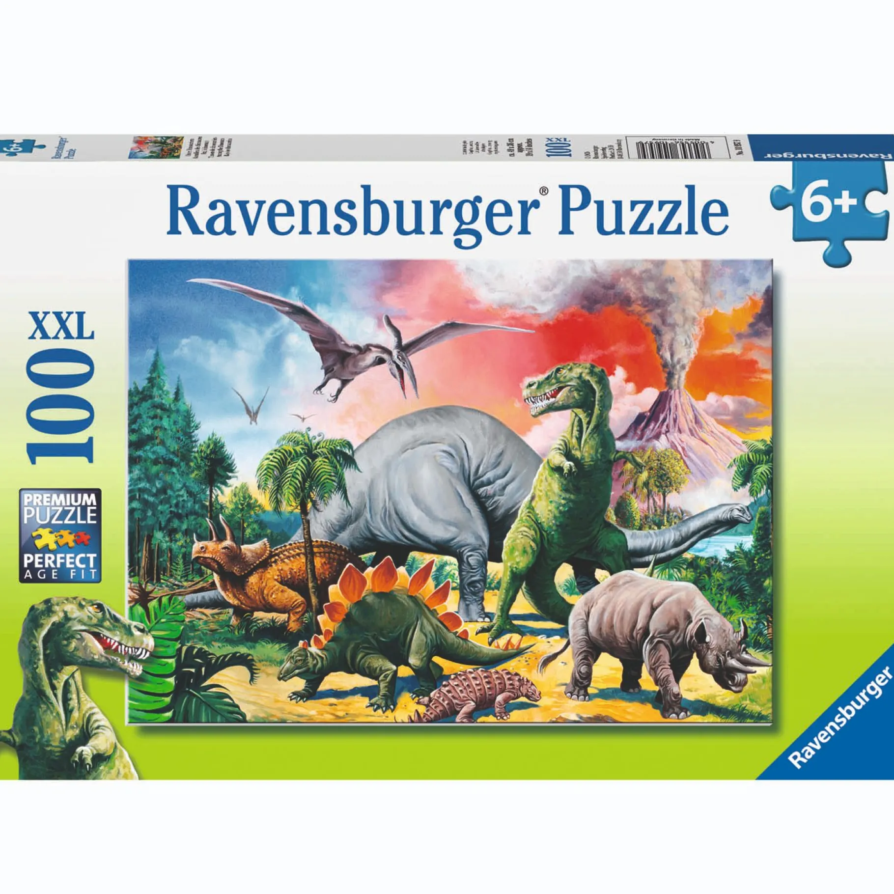 Legpuzzels> Ravensburger puzzel tussen de dino's 100 xxl