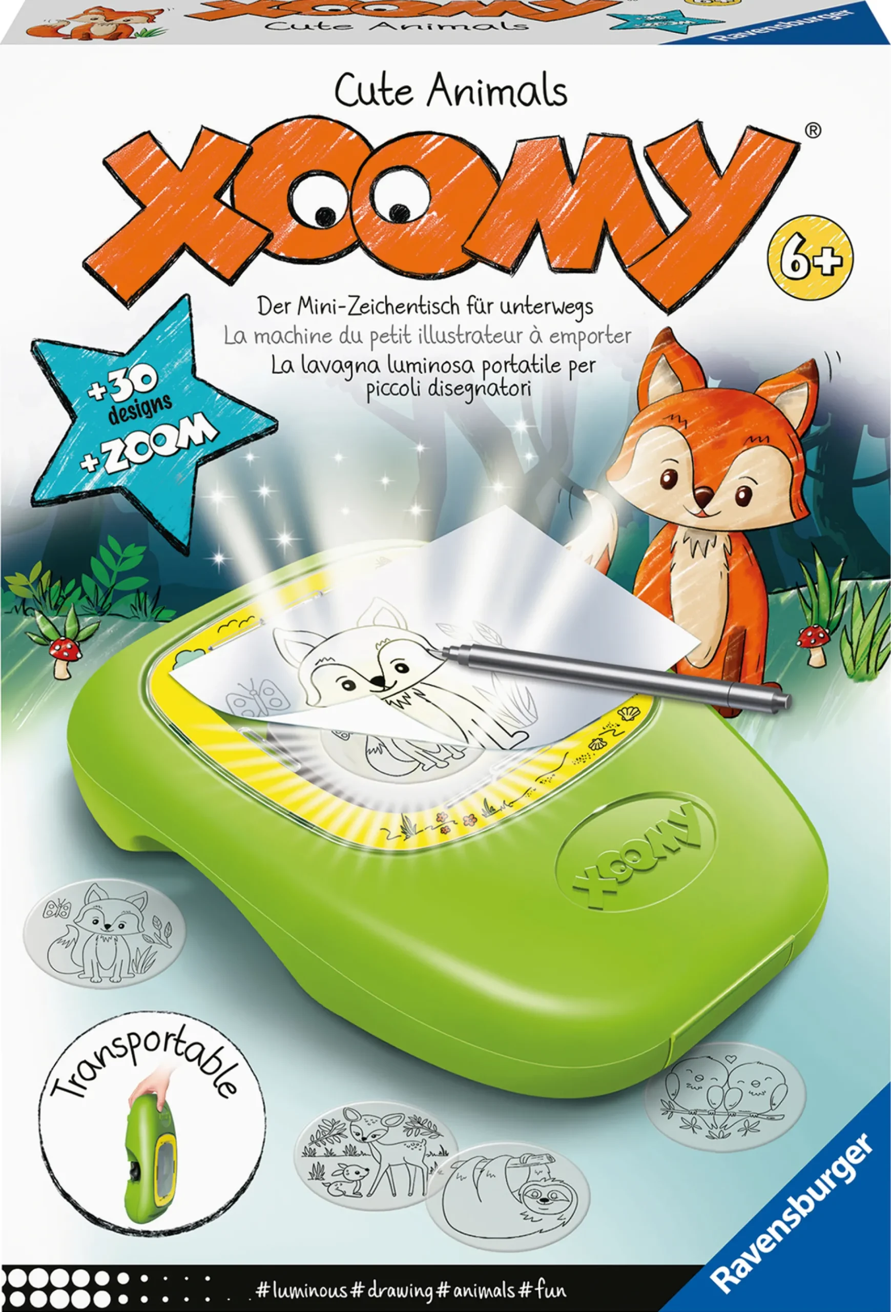 Tekenen / Kleuren>Ravensburger Xoomy Compact Midi Cute Animals