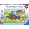 Legpuzzels>Ravensburger Puzzel Bouwplaats Boerderij 2X12 Stuks