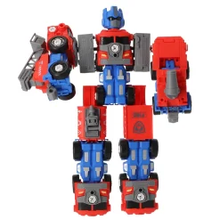 Robots> Robot transformeerbaar mega rood/blauw