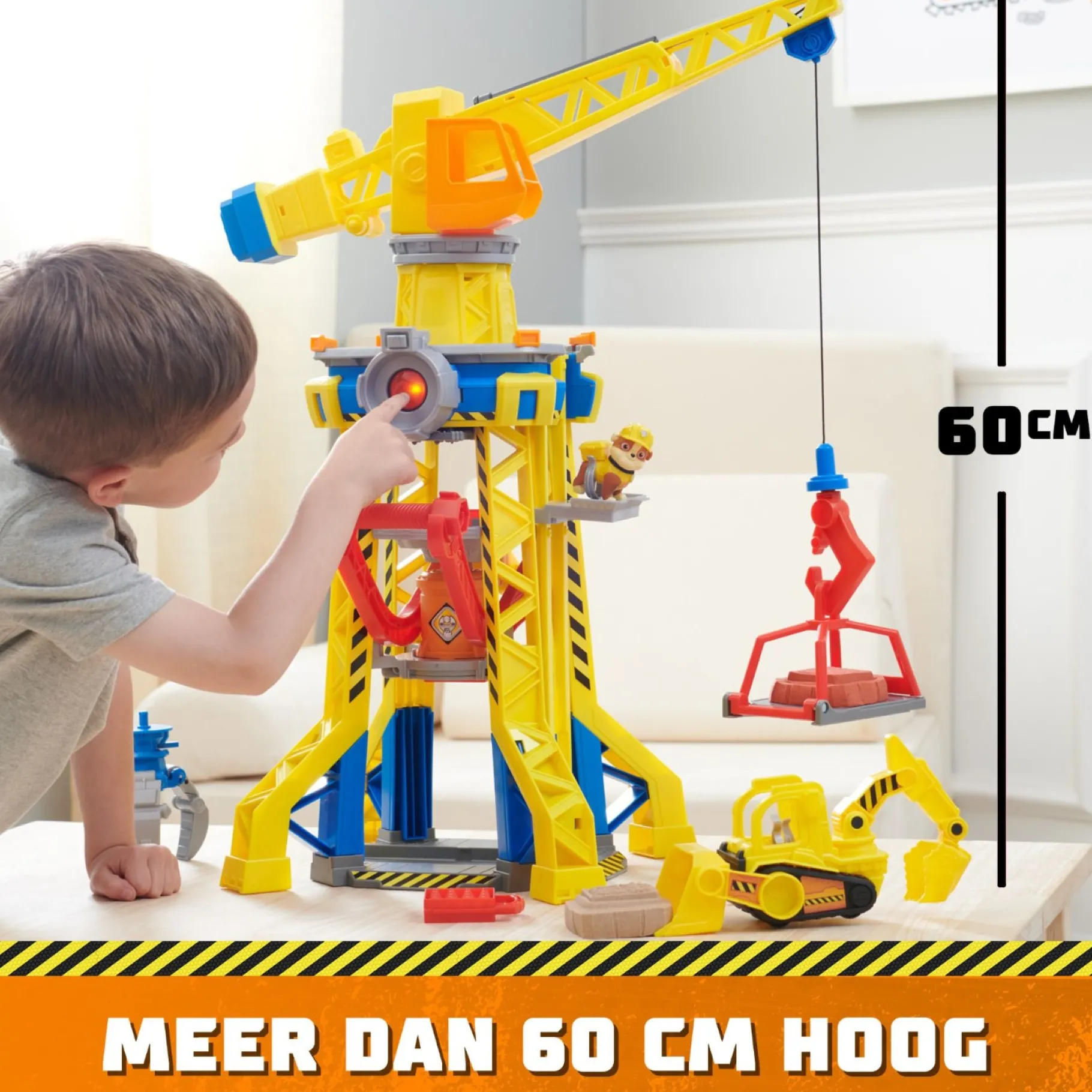 Speelsets|Jongens>Spinmaster Rubble & Crew Bark Yard Crane Tower