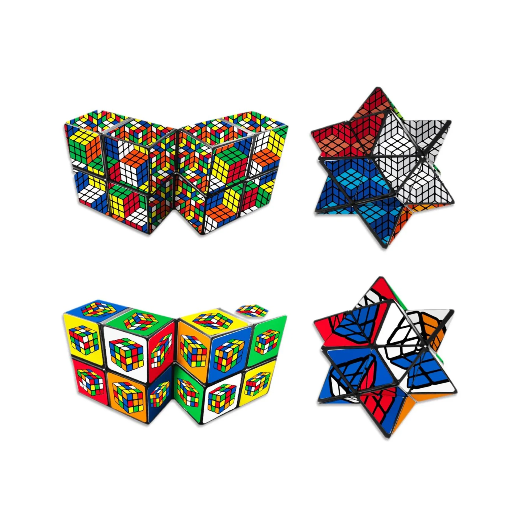 Denkspellen>Jumbo Rubik's Magic Star Assorti