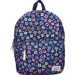 Tassen> Rugzak Milky Kiss Prestige donkerblauwe bloemen